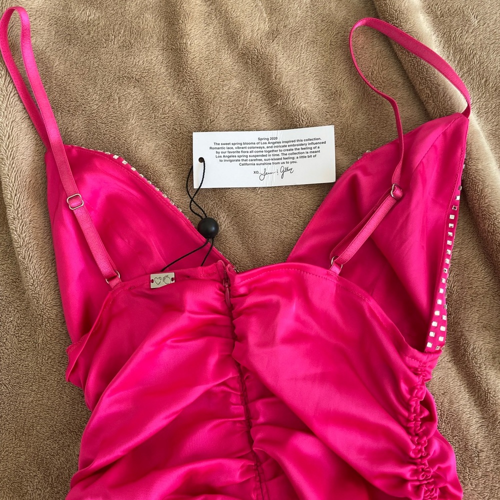 NWT 🌸 For Love and lemons Mirage Pink dress - Picture 10 of 12